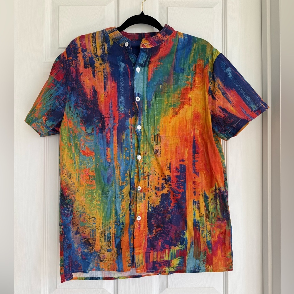 Multicolor Abstract Men's Shirt